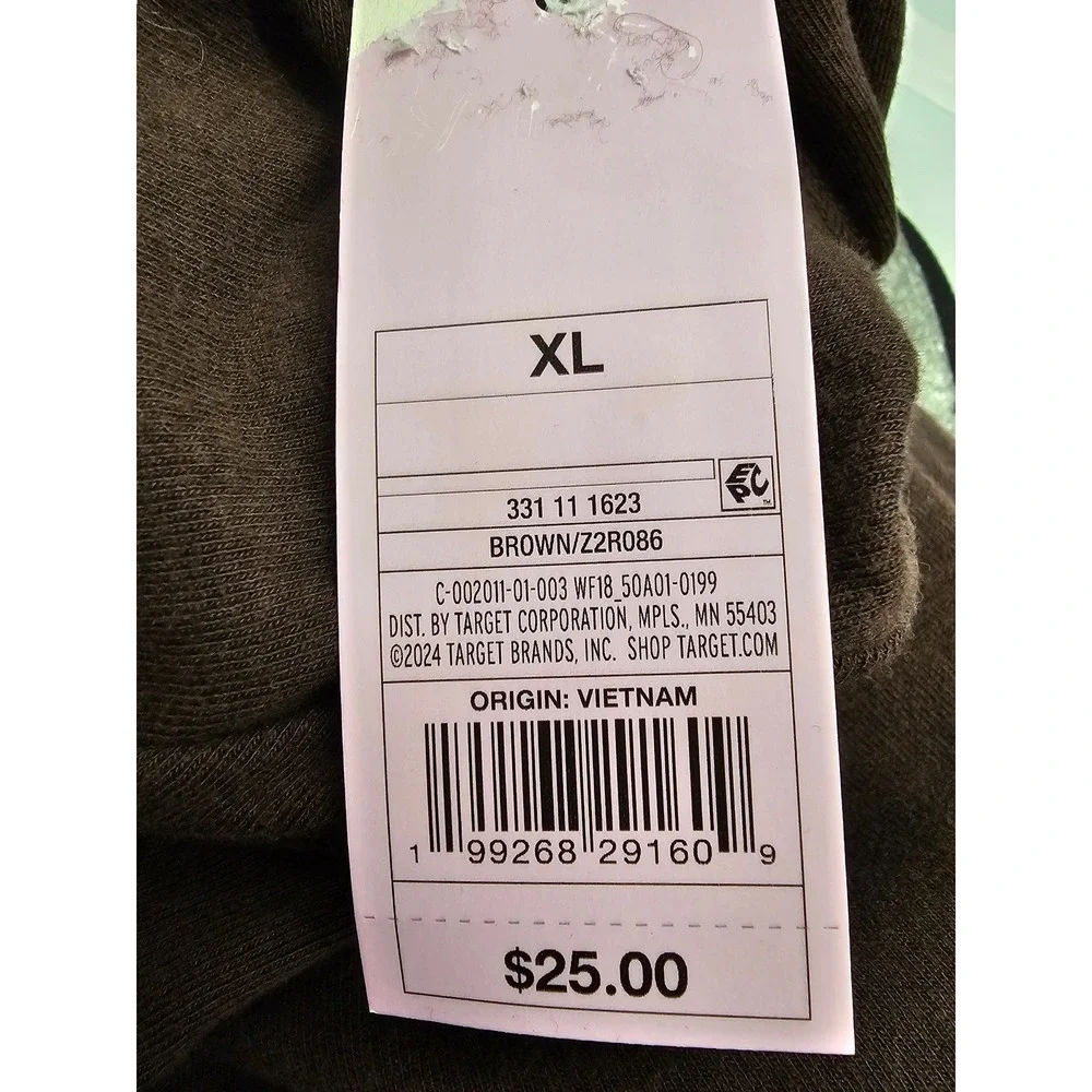 Wild Fable Womens Brown Long Sleeve Hooded Top XL Cotton Modal Blend 331111623 - Picture 3 of 7